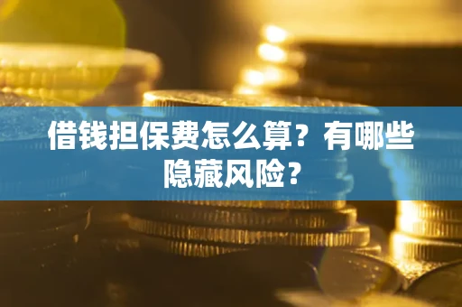 武汉借钱担保费怎么算？有哪些隐藏风险？