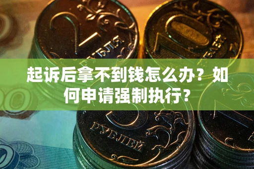 武汉起诉后拿不到钱怎么办？如何申请强制执行？