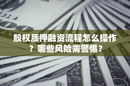武汉股权质押融资流程怎么操作？哪些风险需警惕？