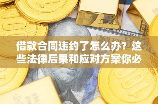 武汉借款合同违约了怎么办？这些法律后果和应对方案你必须知道