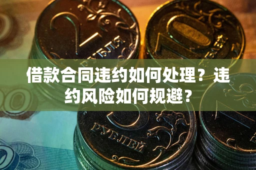 武汉借款合同违约如何处理？违约风险如何规避？