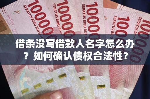 武汉借条没写借款人名字怎么办？如何确认债权合法性？