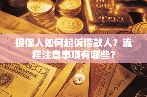 武汉担保人如何起诉借款人？流程注意事项有哪些？